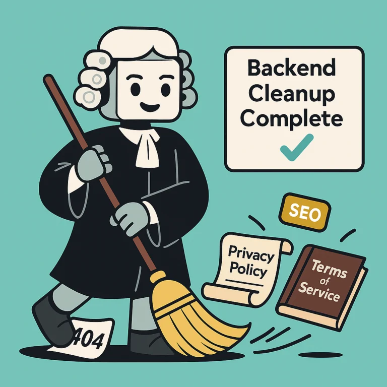 📝 the build log: How AI Wrote Our Legal Pages and Fixed Our SEO in One Afternoon